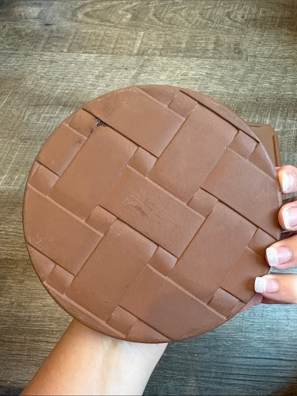Longaberger Pottery Buffet Brick & Button Basket Brick